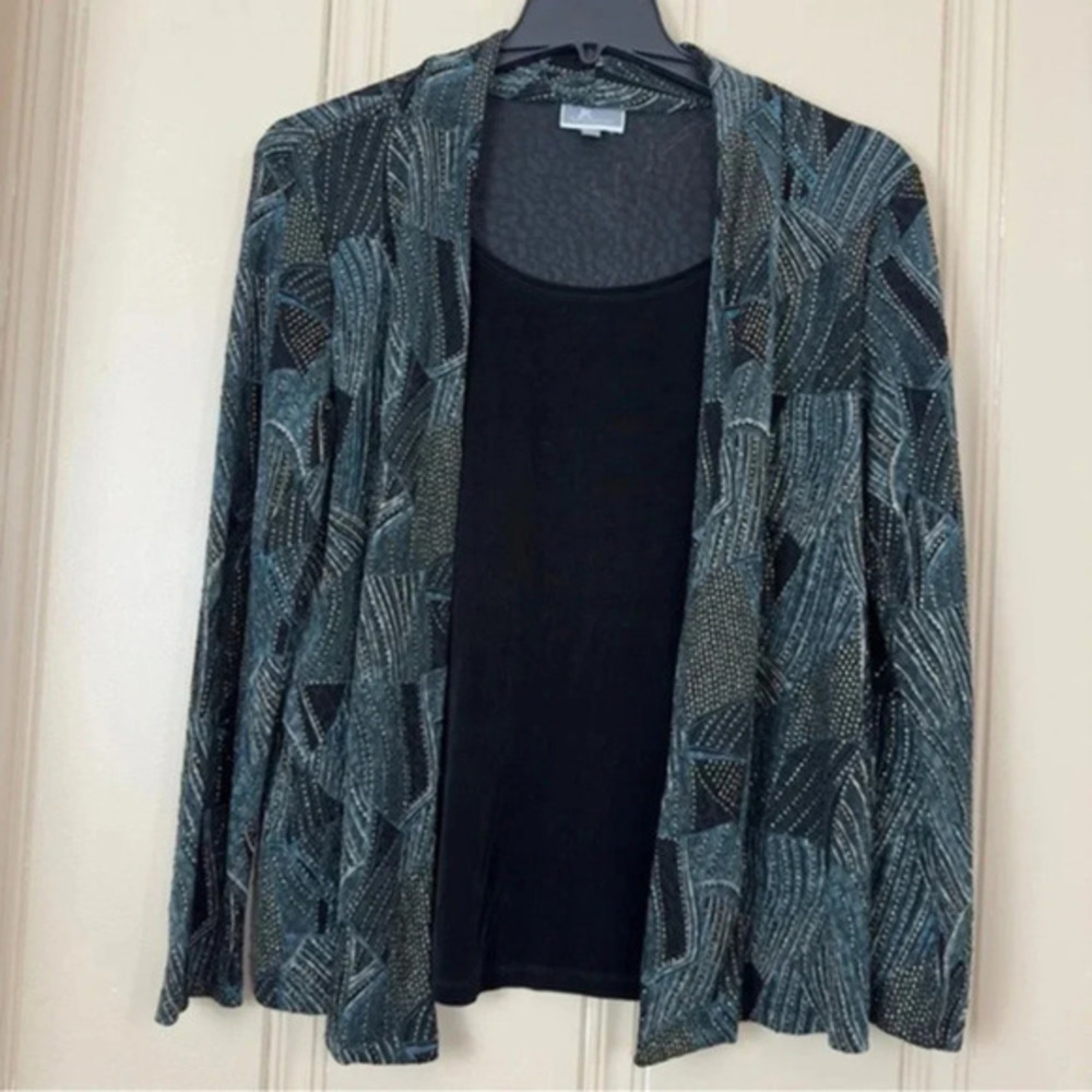 JM Collection womens two fer sweaters size medium